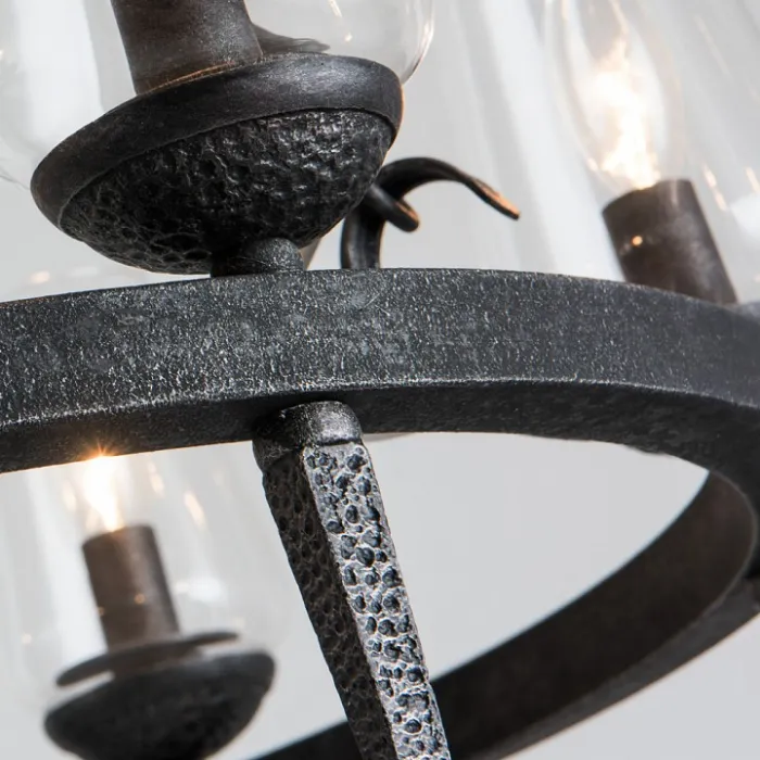 Подвесная люстра Arte Lamp 1722 A1722SP-6BA Цвет арматуры черный Цвет плафонов прозрачный от ImperiumLoft