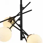 Люстра на штанге Stilfort Sinus 2140/01/06P Цвет плафонов белый Цвет арматуры черный