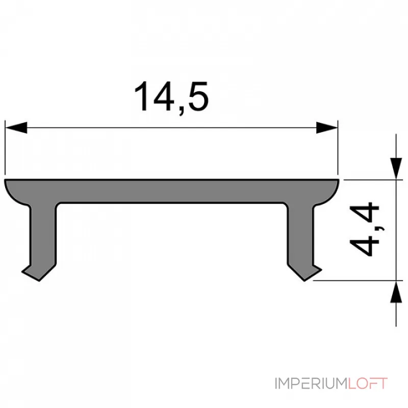 Профиль накладной  Deko-Light P-01-10 983017