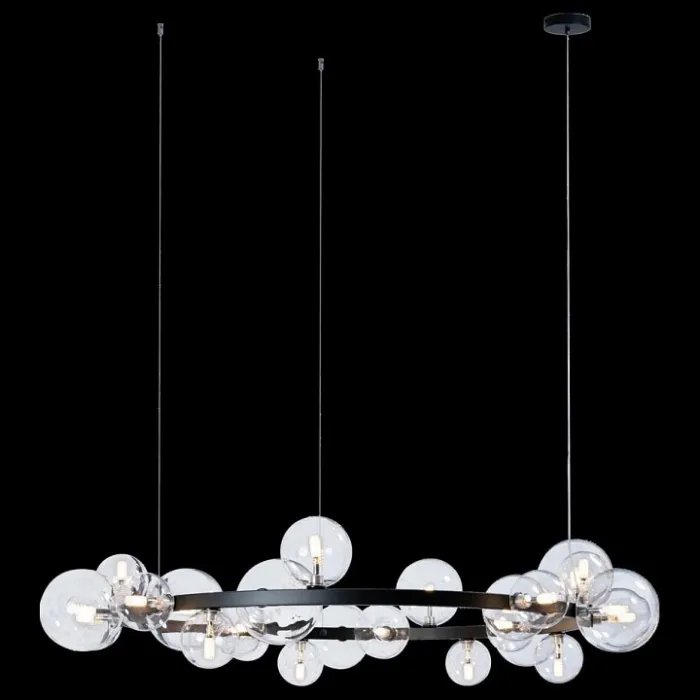 Подвесной светильник Loft it Molecule 10023/1200 Цвет арматуры черный Цвет плафонов прозрачный от ImperiumLoft