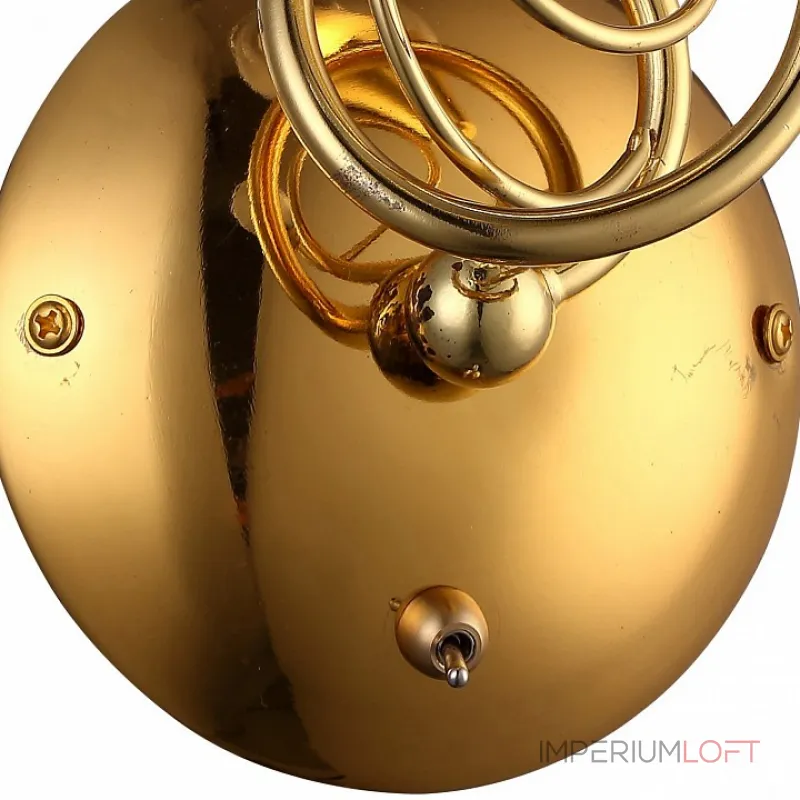 Бра Arte Lamp Mughetto A9289AP-1GO Цвет арматуры золото Цвет плафонов прозрачный