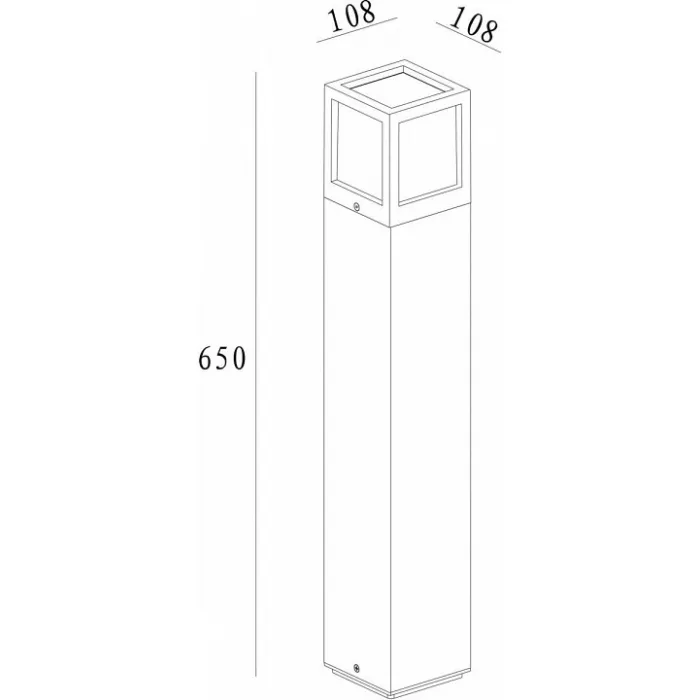 Наземный низкий светильник Deko-Light Facado 730332 Цвет арматуры черный Цвет плафонов белый от ImperiumLoft