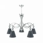 Подвесная люстра Lamp4You Eclectic 15 M2-05-CR-LMP-O-22 Цвет арматуры хром Цвет плафонов черный от ImperiumLoft