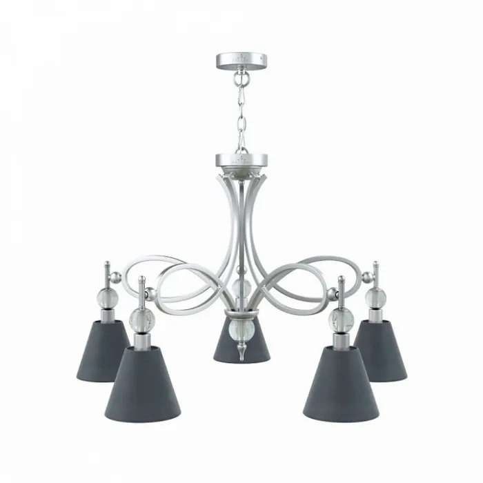 Подвесная люстра Lamp4You Eclectic 15 M2-05-CR-LMP-O-22 Цвет арматуры хром Цвет плафонов черный от ImperiumLoft