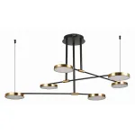 Люстра на штанге ST-Luce Farone SL1605.403.06 Цвет плафонов латунь Цвет арматуры черный от ImperiumLoft