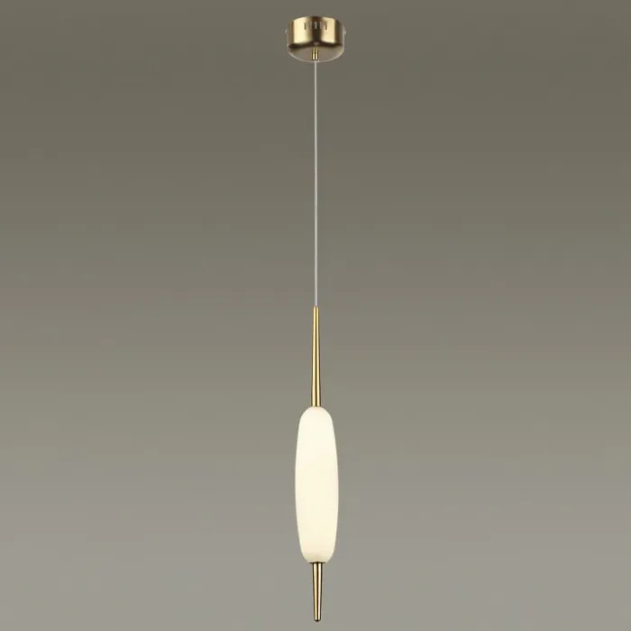 Подвесной светильник Odeon Light Spindle 4792/12L Цвет плафонов белый Цвет арматуры бронза от ImperiumLoft