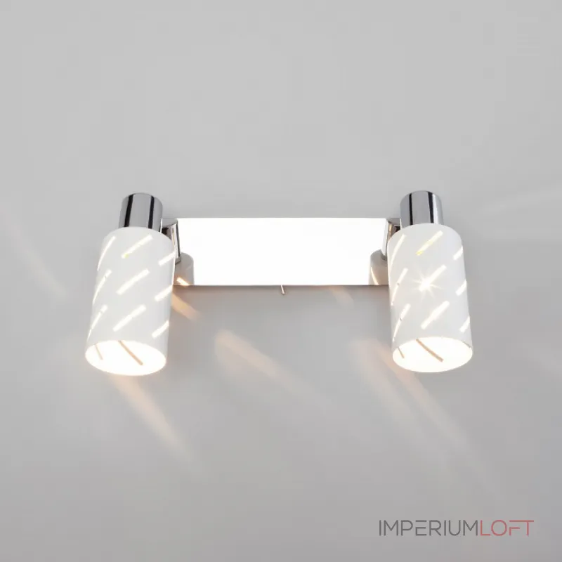 Бра Eurosvet Fente 20090/2 белый/хром Цвет плафонов золото Цвет арматуры белый