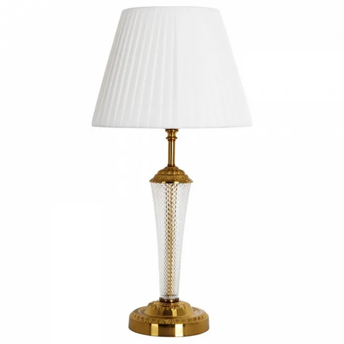 Настольная лампа декоративная Arte Lamp Gracie A7301LT-1PB Цвет плафонов белый Цвет арматуры медь от ImperiumLoft