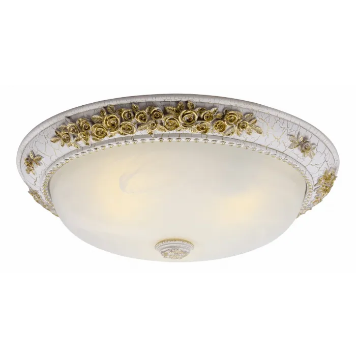 Накладной светильник Arte Lamp Torta A7103PL-3WG Цвет арматуры золото Цвет плафонов белый от ImperiumLoft