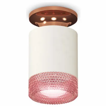 Накладной светильник Ambrella Techno Spot 167 XS6301202 Цвет арматуры бронза Цвет плафонов розовый