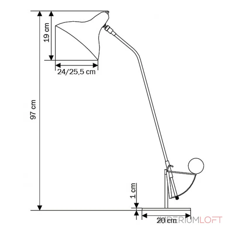 Настольная лампа офисная Lightstar Manti 764907 Цвет арматуры черный Цвет плафонов черный от ImperiumLoft