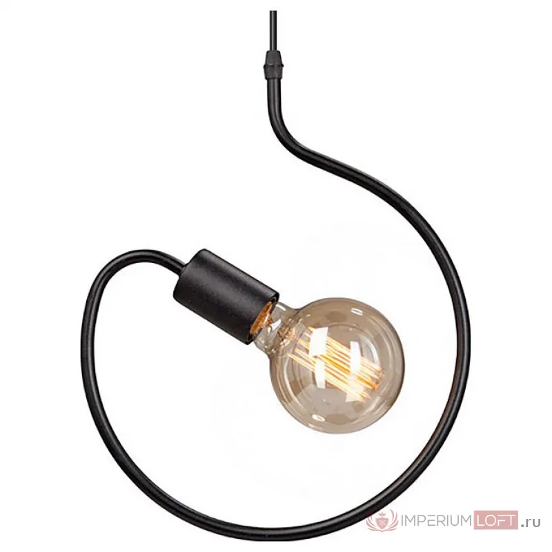 Подвесной светильник Vitaluce 4331 V4331-1/1S Цвет арматуры черный Цвет плафонов белый от ImperiumLoft