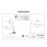 Встраиваемый светильник Maytoni Metal DL010-3-01-N Цвет арматуры неокрашенный Цвет плафонов белый от ImperiumLoft