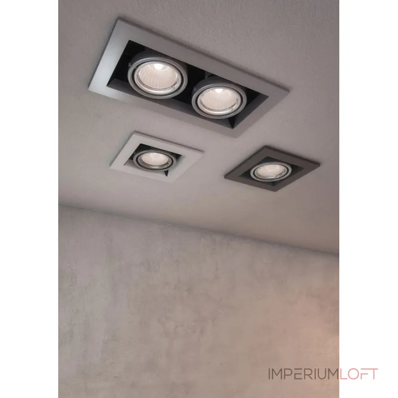 Встраиваемый светильник Maytoni Metal DL008-2-01-W Цвет арматуры черно-белый от ImperiumLoft