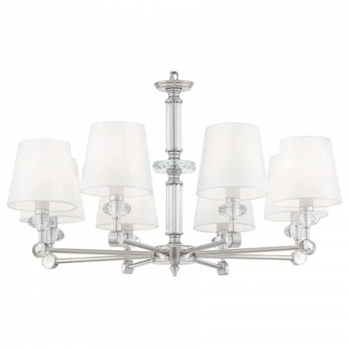 Подвесная люстра Maytoni Riverside MOD018PL-08CH Цвет арматуры хром Цвет плафонов белый от ImperiumLoft