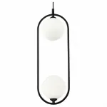 Подвесной светильник Maytoni Ring MOD013PL-02B Цвет арматуры черный Цвет плафонов белый от ImperiumLoft