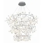 Подвесная люстра ST-Luce Rafina SL379.103.486 Цвет арматуры серебро Цвет плафонов белый от ImperiumLoft