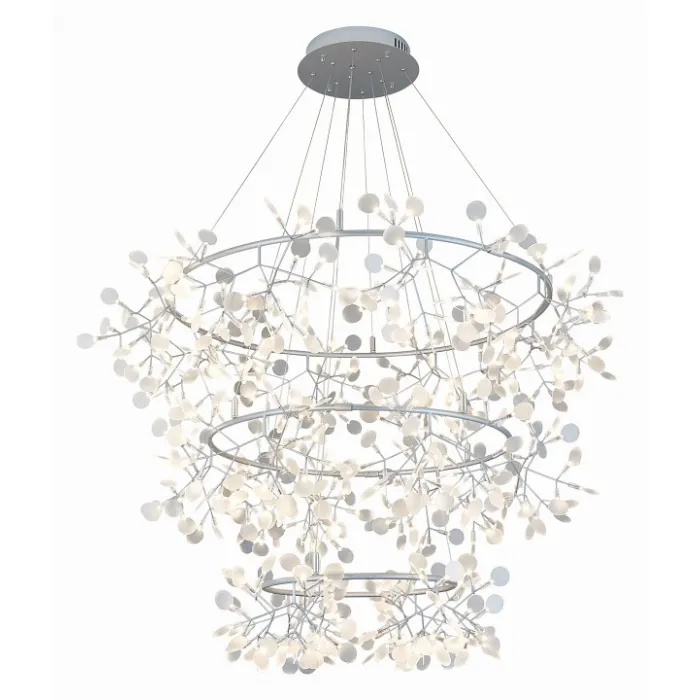 Подвесная люстра ST-Luce Rafina SL379.103.486 Цвет арматуры серебро Цвет плафонов белый от ImperiumLoft