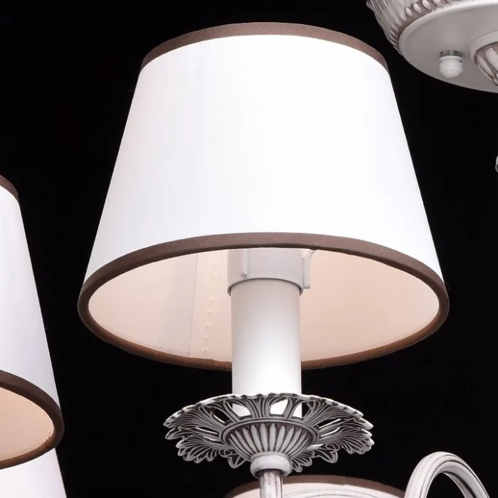 Люстра на штанге MW-Light Августина 4 419011006 Цвет арматуры белый Цвет плафонов белый от ImperiumLoft