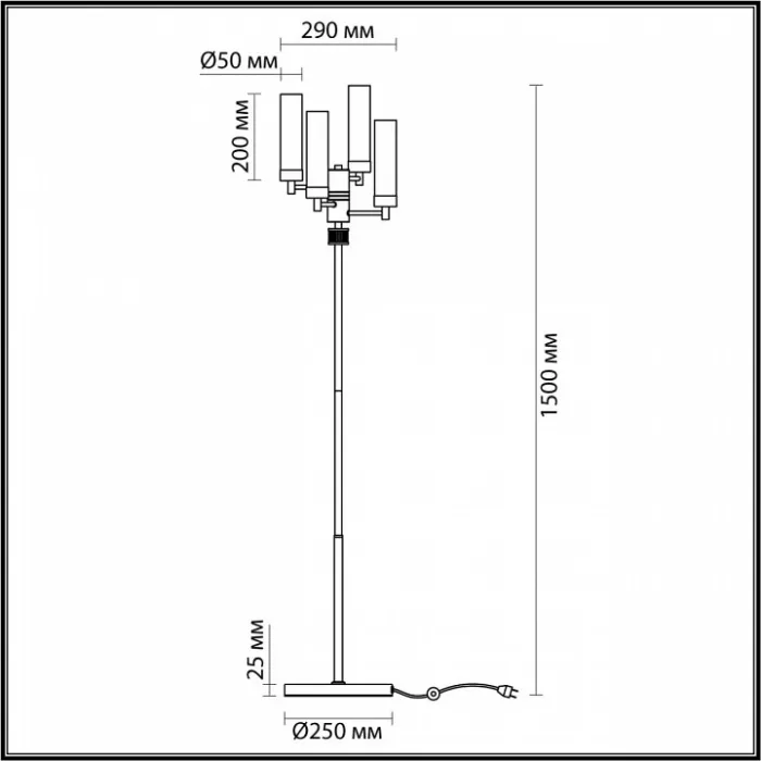 Торшер Lumion Kamilla 5275/4F от ImperiumLoft