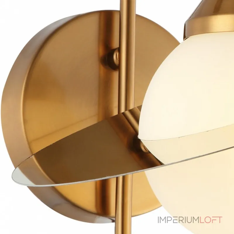 Бра Stilfort Saturn 2125/03/01W Цвет плафонов белый Цвет арматуры золото Бра Stilfort Saturn 2125/03/01W Цвет плафонов белый Цвет арматуры золото