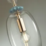 Подвесной светильник Odeon Light Bizet 4855/1B Цвет плафонов прозрачный Цвет арматуры золото от ImperiumLoft