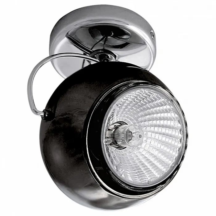 Спот Lightstar Occhio Fabi 110574 Цвет арматуры хром Цвет плафонов черный от ImperiumLoft