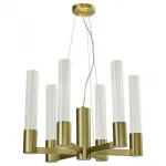 Подвесная люстра Newport 7270 7276/C brass Цвет арматуры золото Цвет плафонов разноцветный от ImperiumLoft