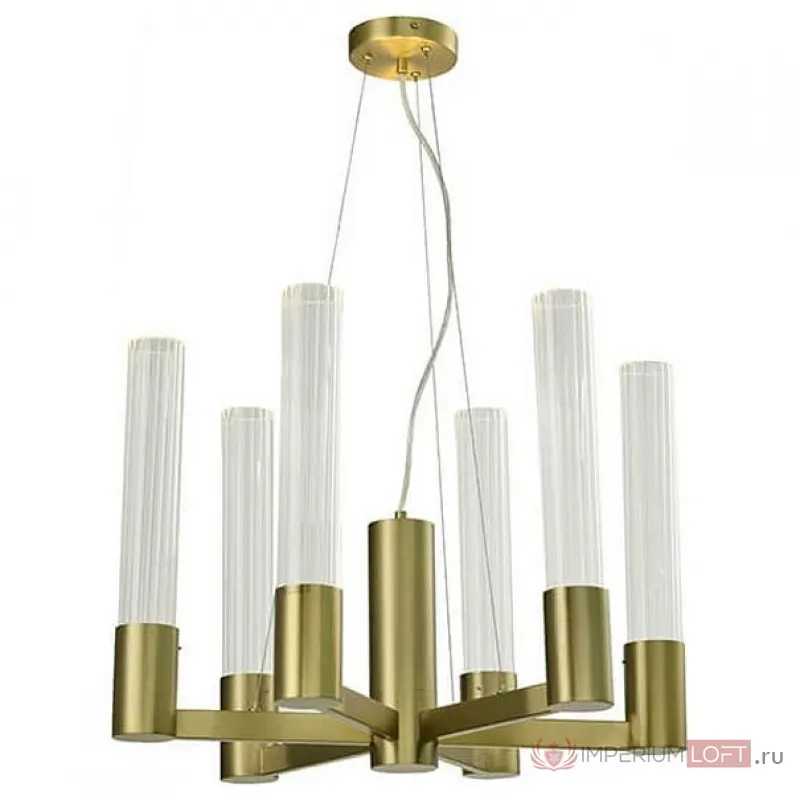 Подвесная люстра Newport 7270 7276/C brass Цвет арматуры золото Цвет плафонов разноцветный от ImperiumLoft