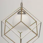 Подвесной светильник MW-Light Призма 1 726010201 Цвет арматуры никель Цвет плафонов бронза от ImperiumLoft