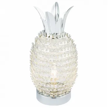 Настольная лампа декоративная Globo Leslie 22812 Цвет арматуры серебро Цвет плафонов серебро