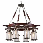 Подвесная люстра ST-Luce Volantino SL150.303.08 Цвет арматуры бронза Цвет плафонов прозрачный от ImperiumLoft