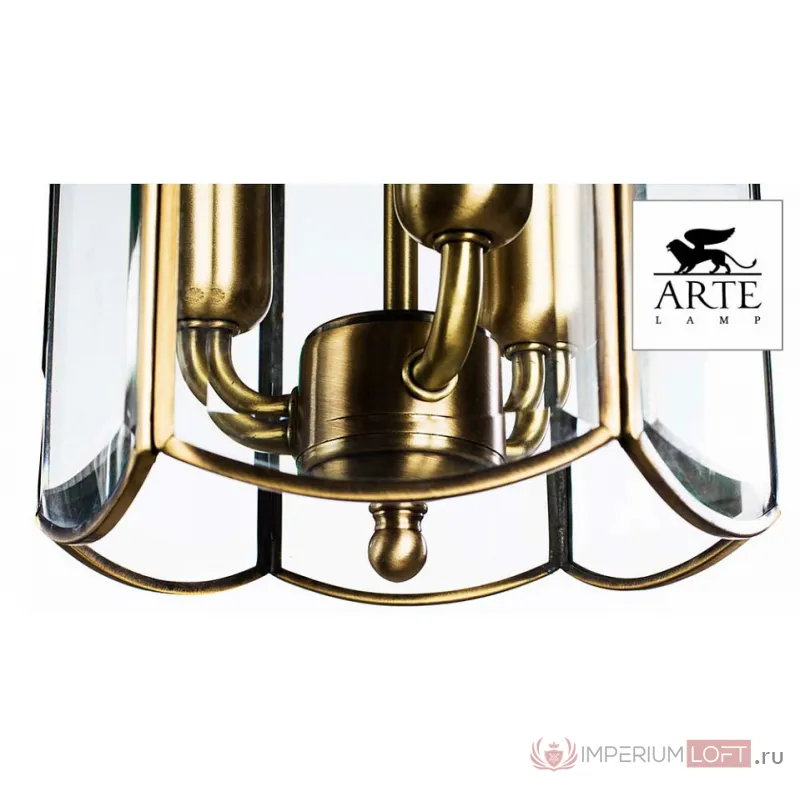 Подвесной светильник Arte Lamp Rimini A6505SP-3AB Цвет арматуры бронза Цвет плафонов прозрачный от ImperiumLoft