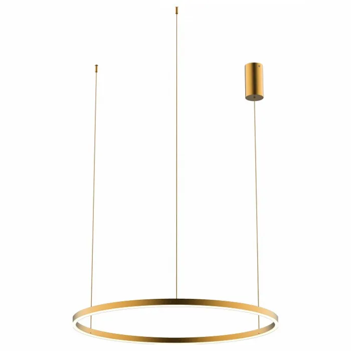 08214,33P(3000K) Подвесной светильник ТОР мат.золото d80 h110 Led 50W (3000K) от ImperiumLoft