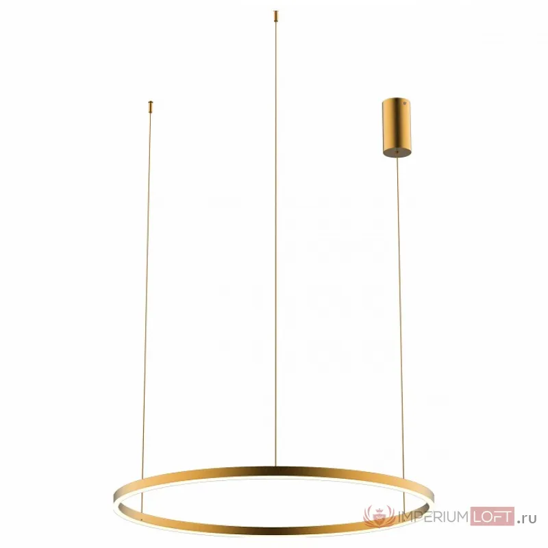 08214,33P(3000K) Подвесной светильник ТОР мат.золото d80 h110 Led 50W (3000K) от ImperiumLoft