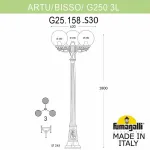 Фонарный столб Fumagalli Globe 250 G25.158.S30.WYE27 от ImperiumLoft
