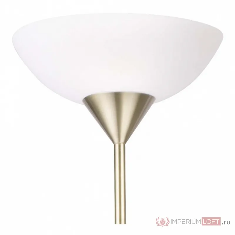 Торшер с подсветкой Arte Lamp Duetto A9569PN-2AB Цвет арматуры бронза Цвет плафонов белый от ImperiumLoft