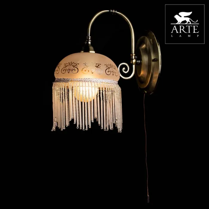 Бра Arte Lamp Victoriana A3191AP-1AB Цвет арматуры бронза Цвет плафонов белый от ImperiumLoft