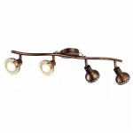Спот Arte Lamp Focus A5219PL-4BR Цвет арматуры коричневый Цвет плафонов коричневый от ImperiumLoft