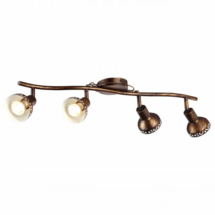 Спот Arte Lamp Focus A5219PL-4BR Цвет арматуры коричневый Цвет плафонов коричневый от ImperiumLoft