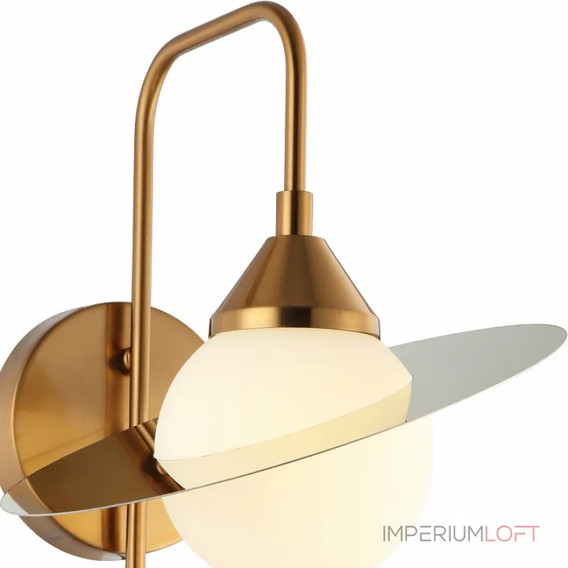 Бра Stilfort Saturn 2125/03/01W Цвет плафонов белый Цвет арматуры золото Бра Stilfort Saturn 2125/03/01W Цвет плафонов белый Цвет арматуры золото