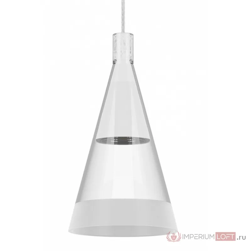 Подвесной светильник Lightstar Cone 757016 Цвет плафонов белый Цвет арматуры белый от ImperiumLoft