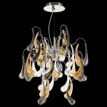 Подвесная люстра Lightstar Manica 794194 Цвет арматуры хром Цвет плафонов янтарный от ImperiumLoft