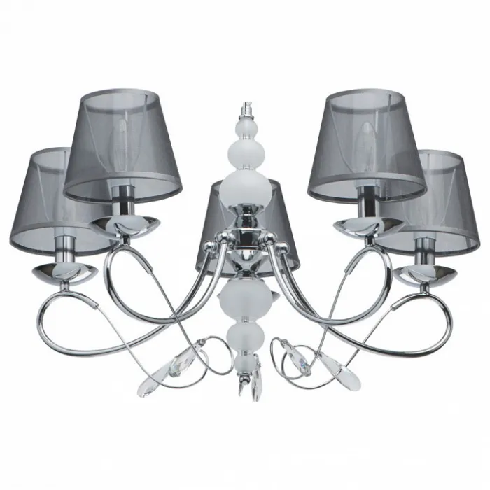 Подвесная люстра MW-Light Федерика 684012005 Хром , плафон Черный от ImperiumLoft