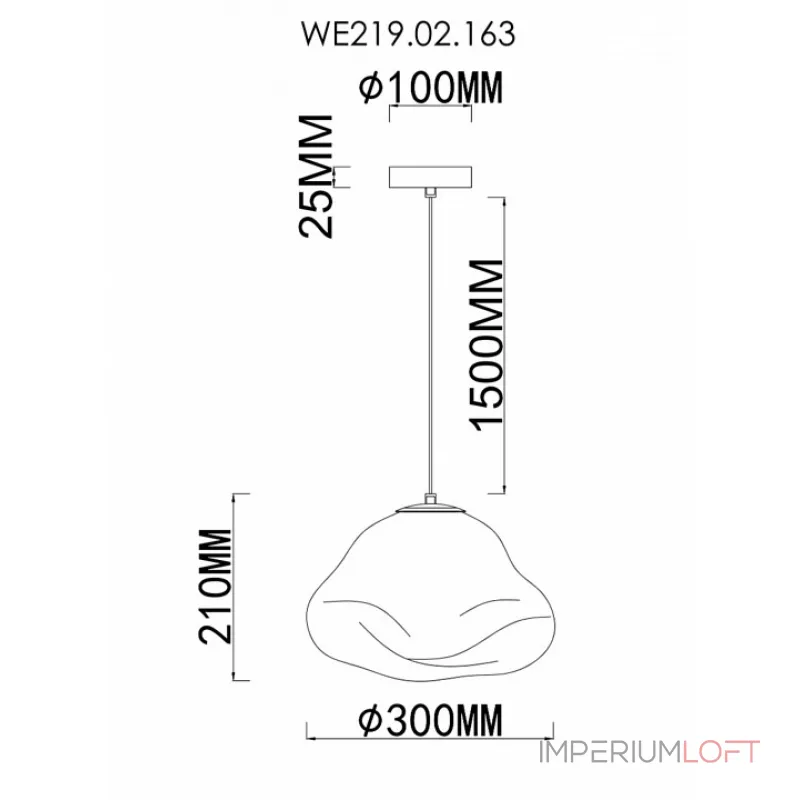 Подвесной светильник Wertmark Isola WE219.02.163