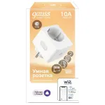 Розетка умная Gauss Smart Home 10А 5510122 от ImperiumLoft