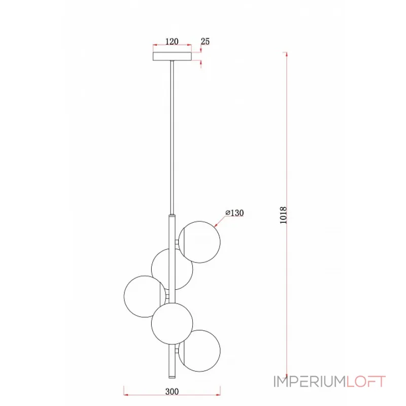 Подвесной светильник Freya FR5199PL-05BS1 Подвесной светильник Freya FR5199PL-05BS1