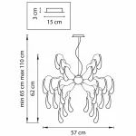 Подвесная люстра Lightstar Manica 794194 Цвет арматуры хром Цвет плафонов янтарный от ImperiumLoft