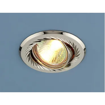 Встраиваемый светильник Elektrostandard 704 CX MR16 PS/N перл. серебро/никель