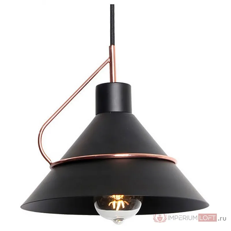 Подвесной светильник Lussole Bossier GRLSP-8265 Цвет арматуры черный Цвет плафонов черный от ImperiumLoft